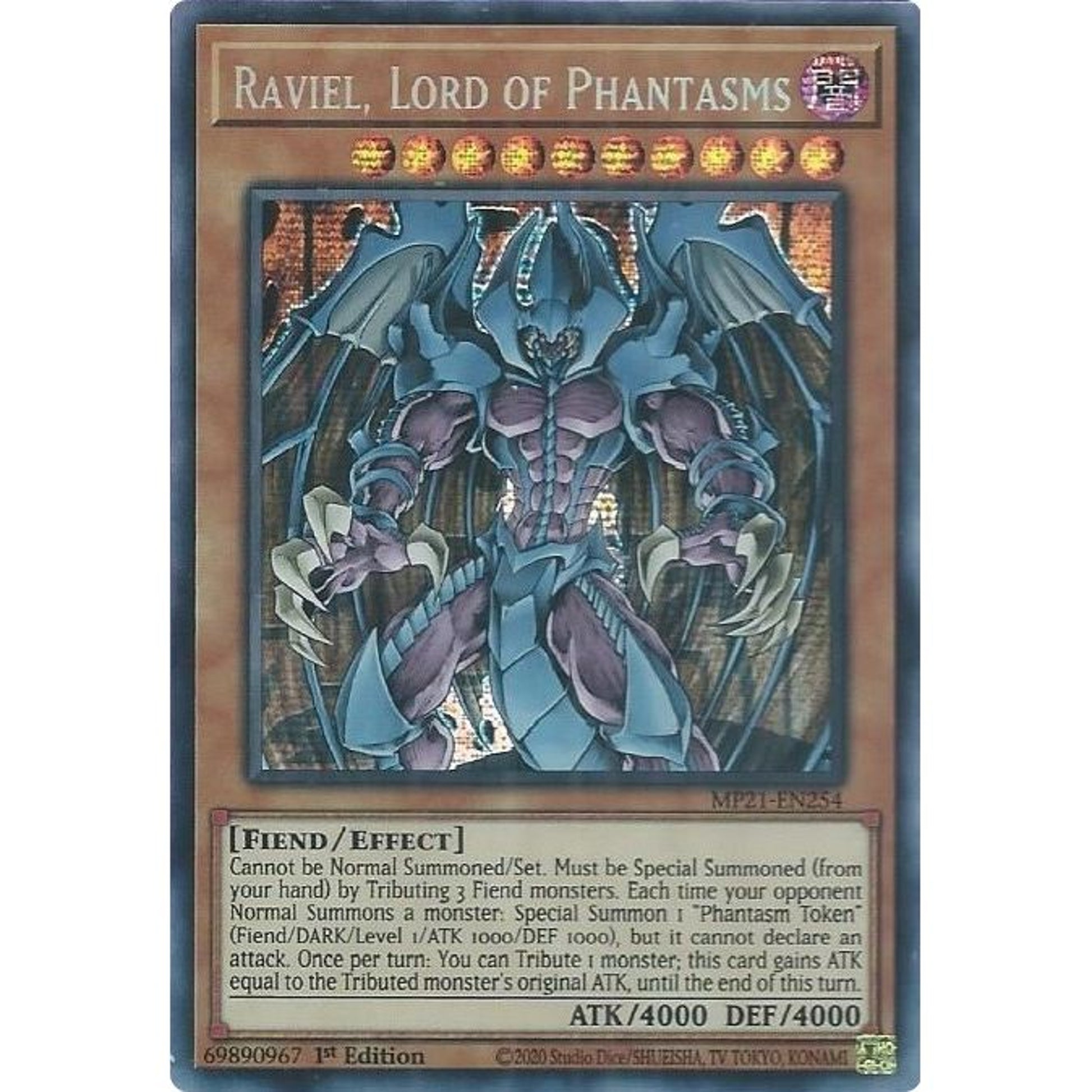 Image for Raviel, Lord of Phantasms (MP21-EN254) (MP21) - YuGiOh