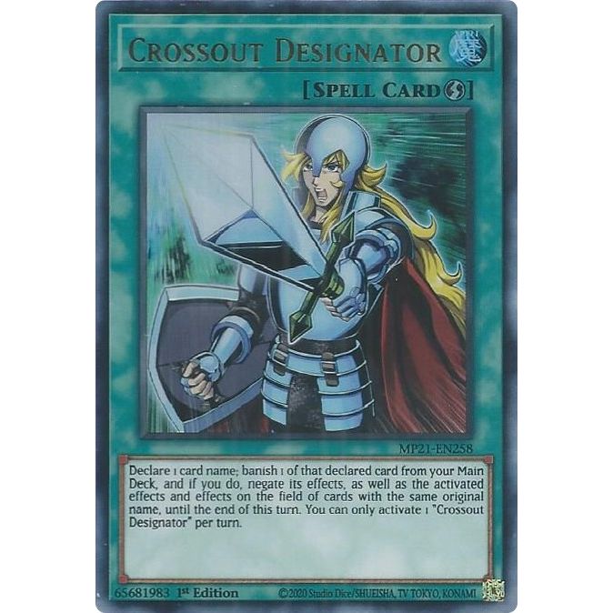 Image for Crossout Designator (MP21-EN258) (MP21) - YuGiOh