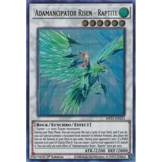 Image for Adamancipator Risen - Raptite (MP21-EN231) (MP21) - YuGiOh