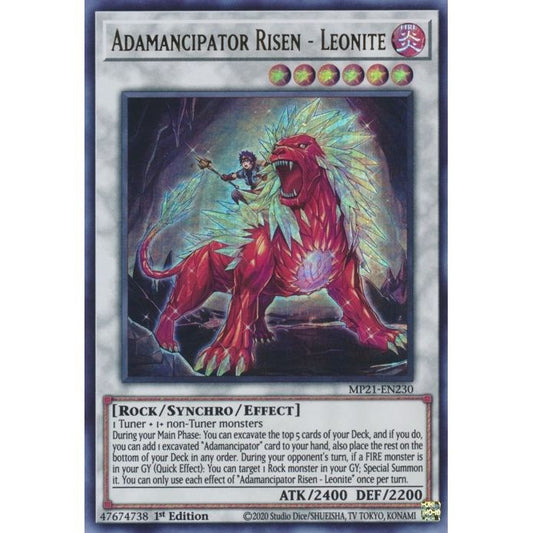 Image for Adamancipator Risen - Leonite (MP21-EN230) (MP21) - YuGiOh