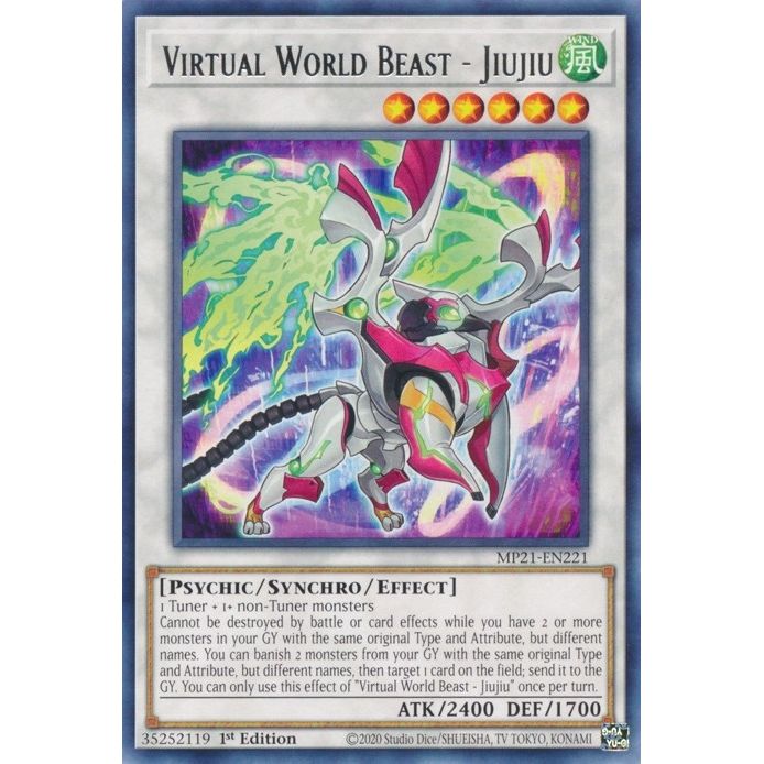 Image for Virtual World Beast - Jiujiu (MP21-EN221) (MP21) - YuGiOh
