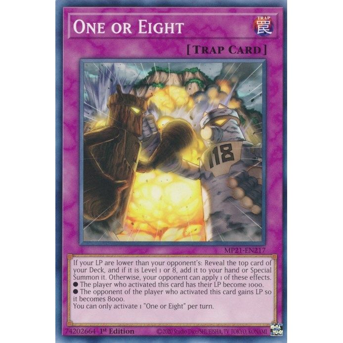 Image for One or Eight (MP21-EN217) (MP21) - YuGiOh