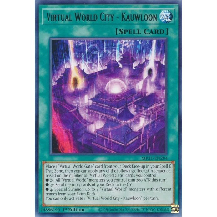 Image for Virtual World City - Kauwloon (MP21-EN204) (MP21) - YuGiOh