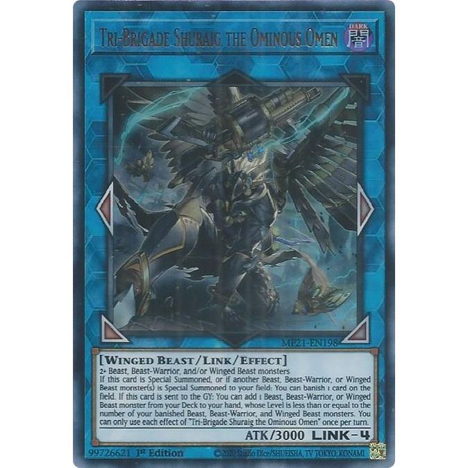 Image for Tri-Brigade Shuraig the Ominous Omen (MP21-EN198) (MP21) - YuGiOh