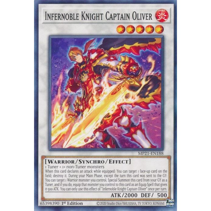 Image for Infernoble Knight Captain Oliver (MP21-EN188) (MP21) - YuGiOh