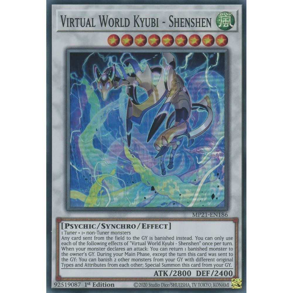 Image for Virtual World Kyubi - Shenshen (MP21-EN186) (MP21) - YuGiOh