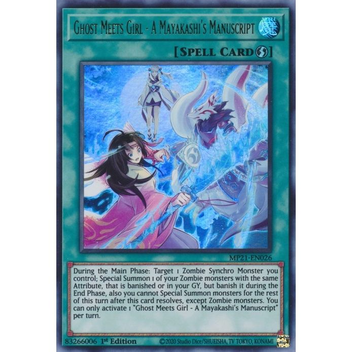 Image for Ghost Meets Girl - A Mayakashi's Manuscript (MP21-EN026) (MP21) - YuGiOh