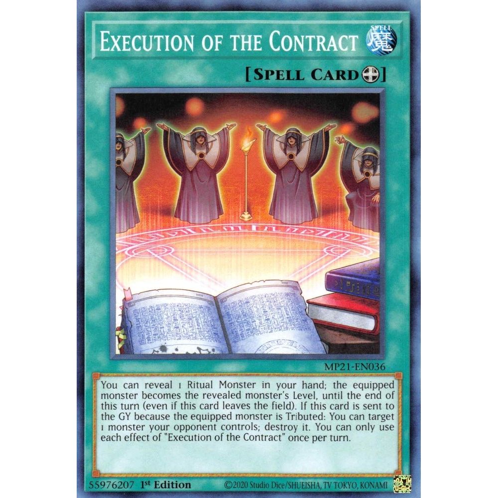 Image for Execution of the Contract (MP21-EN036) (MP21) - YuGiOh