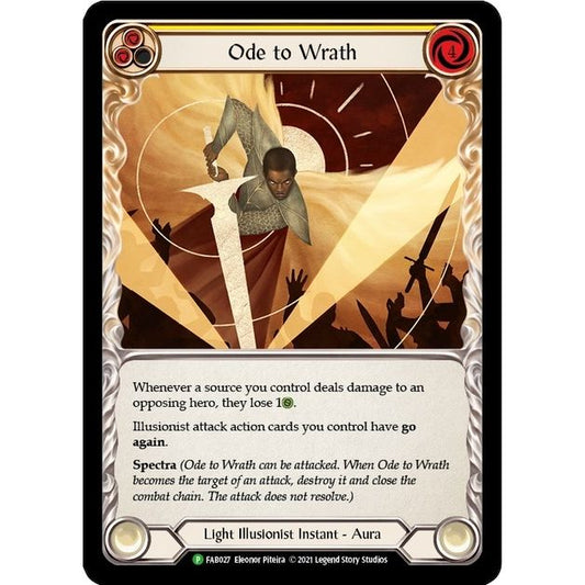 Image for Ode to Wrath - FAB027 (FAB027) (PR) - Flesh and Blood TCG
