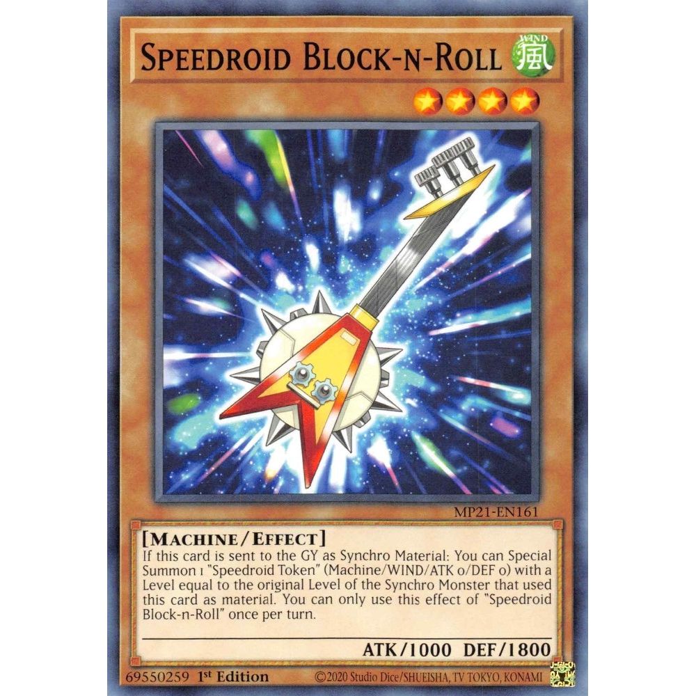 Image for Speedroid Block-n-Roll (MP21-EN161) (MP21) - YuGiOh