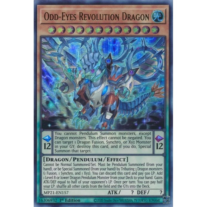 Image for Odd-Eyes Revolution Dragon (MP21-EN157) (MP21) - YuGiOh