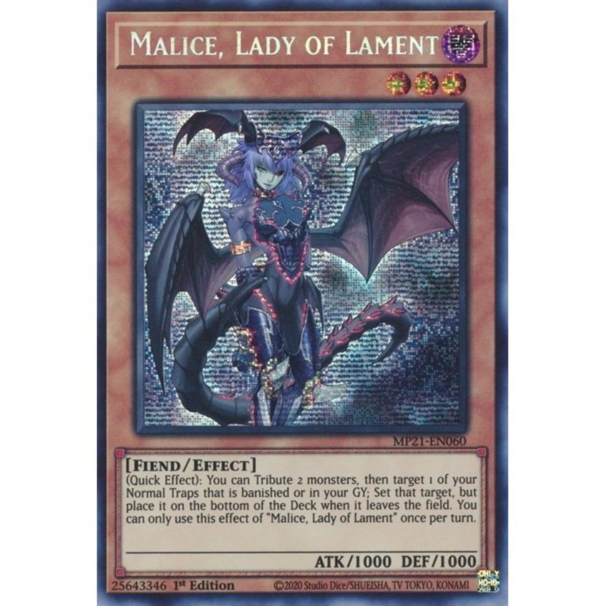 Image for Malice, Lady of Lament (MP21-EN060) (MP21) - YuGiOh
