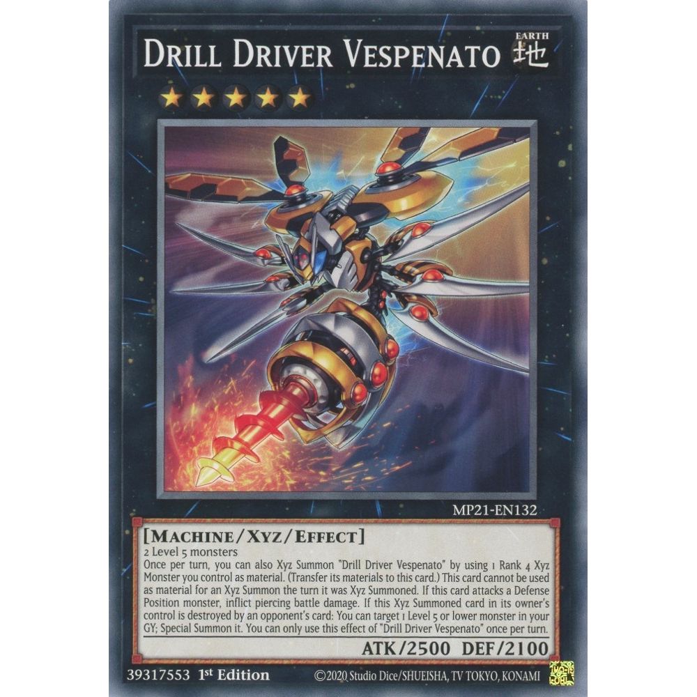 Image for Drill Driver Vespenato (MP21-EN132) (MP21) - YuGiOh