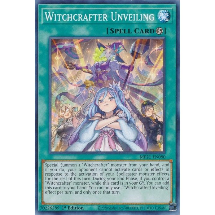 Image for Witchcrafter Unveiling (MP21-EN080) (MP21) - YuGiOh