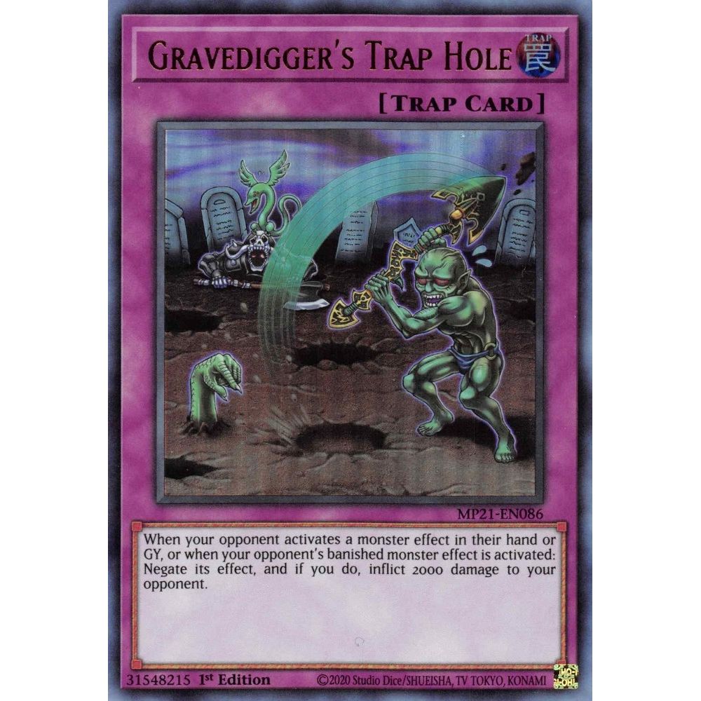 Image for Gravedigger's Trap Hole (MP21-EN086) (MP21) - YuGiOh