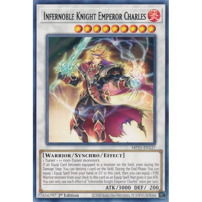 Image for Infernoble Knight Emperor Charles (MP21-EN127) (MP21) - YuGiOh
