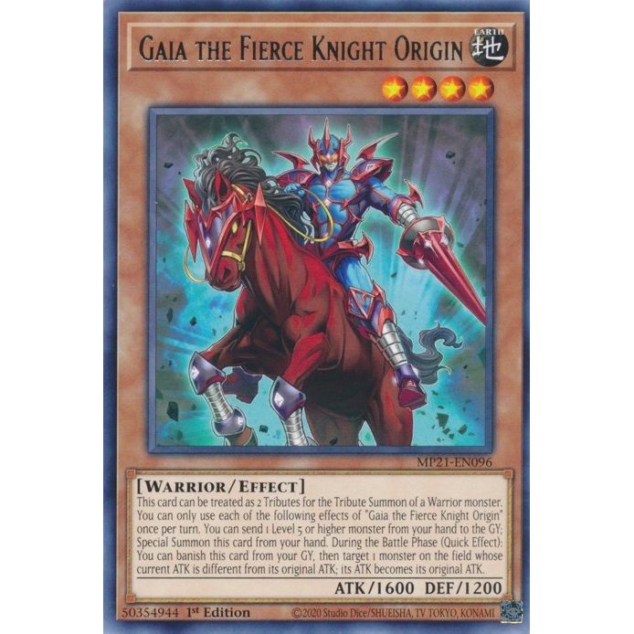 Image for Gaia the Fierce Knight Origin (MP21-EN096) (MP21) - YuGiOh