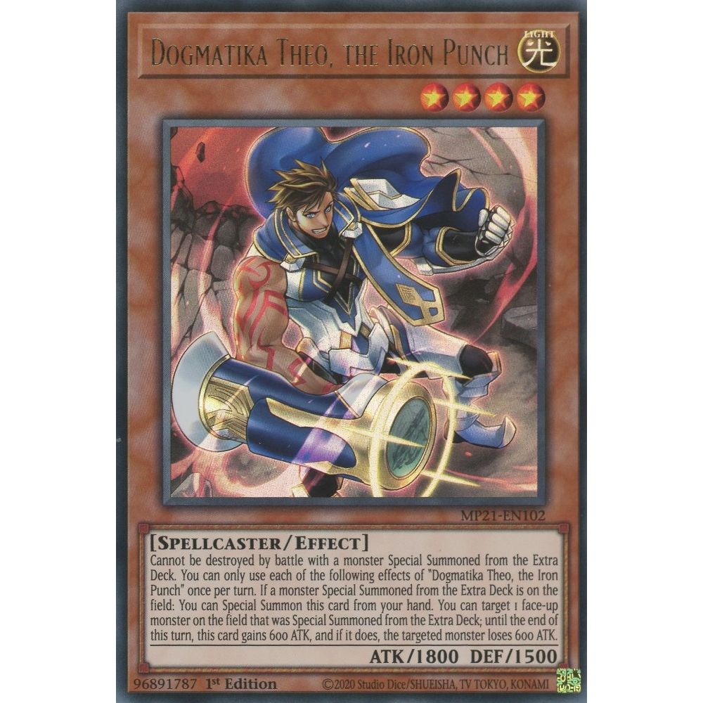 Image for Dogmatika Theo, the Iron Punch (MP21-EN102) (MP21) - YuGiOh
