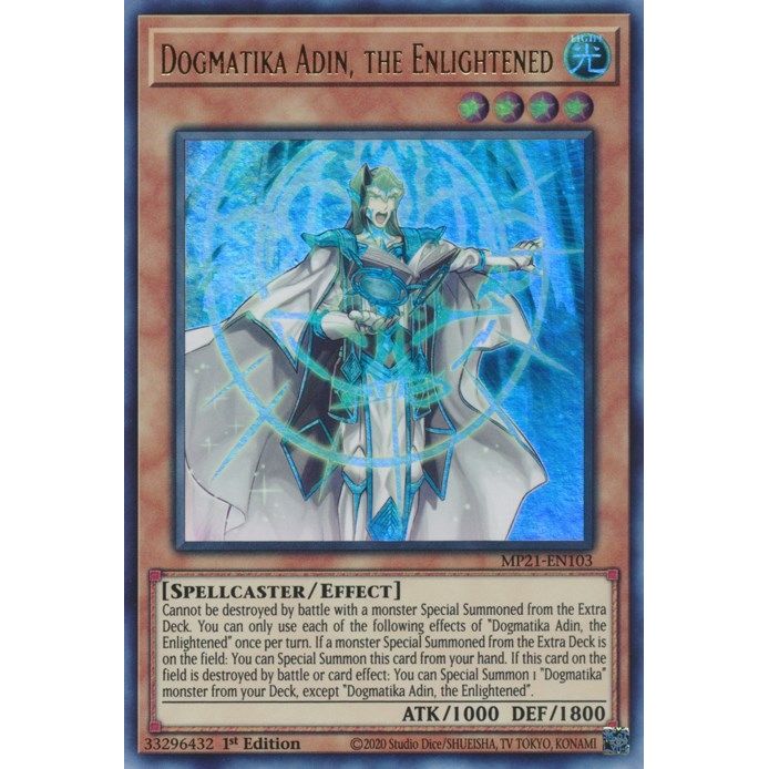 Image for Dogmatika Adin, the Enlightened (MP21-EN103) (MP21) - YuGiOh