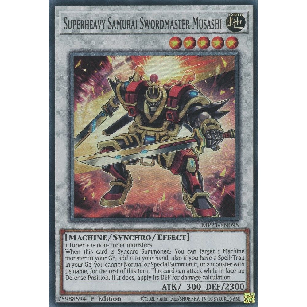 Image for Superheavy Samurai Swordmaster Musashi (MP21-EN095) (MP21) - YuGiOh