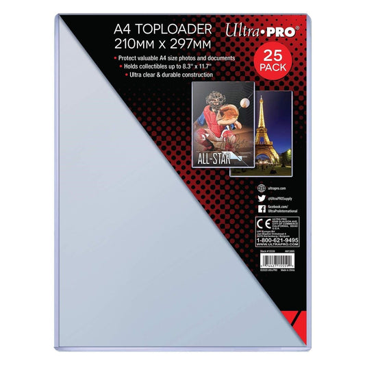 Image for 8.3" x 11.7" Clear A4 Toploader (25-Count) - Collectible Storage