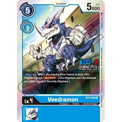 Image for Veedramon (DC-1 Grand Prix) (BT2-026 U) (BT01-03B) - Digimon Card Game