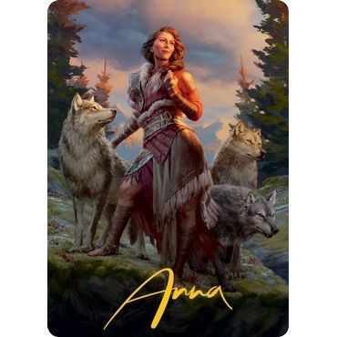 Image for Arlinn, the Pack's Hope Art Card (01/81) (Gold-Stamped Signature) (1) (ASMID) - Magic: The Gathering