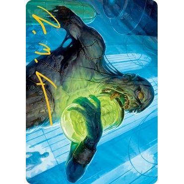 Image for Larder Zombie Art Card (Gold-Stamped Signature) (24) (ASMID) - Magic: The Gathering