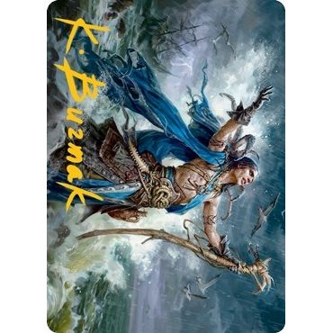 Image for Lier, Disciple of the Drowned Art Card (Gold-Stamped Signature) (25) (ASMID) - Magic: The Gathering