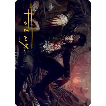 Image for Arrogant Outlaw Art Card (Gold-Stamped Signature) (33) (ASMID) - Magic: The Gathering