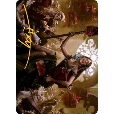 Image for Gisa, Glorious Resurrector Art Card (Gold-Stamped Signature) (35) (ASMID) - Magic: The Gathering