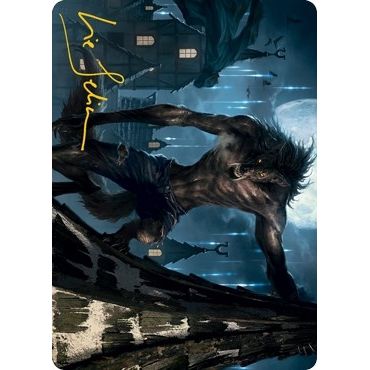 Image for Stalking Predator Art Card (Gold-Stamped Signature) (40) (ASMID) - Magic: The Gathering