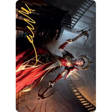 Image for Bloodthirsty Adversary Art Card (Gold-Stamped Signature) (41) (ASMID) - Magic: The Gathering