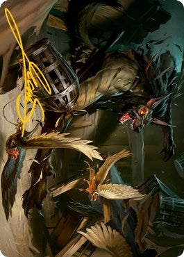 Image for Wing Shredder Art Card (Gold-Stamped Signature) (55) - Magic: The Gathering