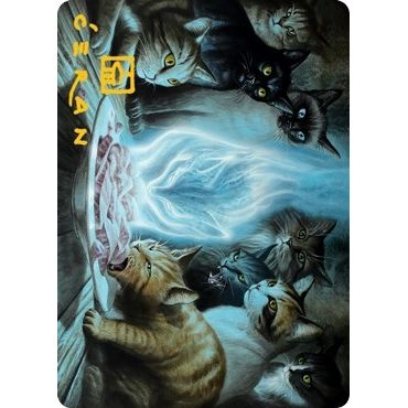 Image for Can't Stay Away Art Card (Gold-Stamped Signature) (56) (ASMID) - Magic: The Gathering