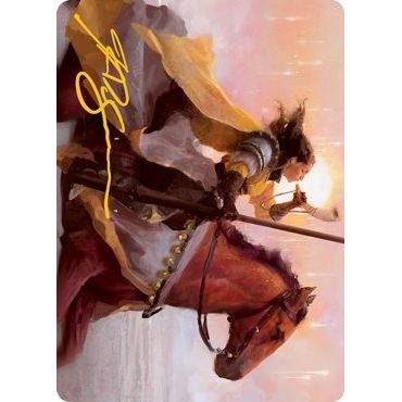 Image for Sunrise Cavalier Art Card (Gold-Stamped Signature) (69) (ASMID) - Magic: The Gathering