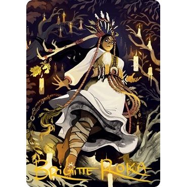 Image for Candlegrove Witch Art Card (76/81) (Gold-Stamped Signature) (76) (ASMID) - Magic: The Gathering