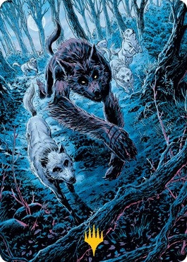 Image for Untamed Pup Art Card (Gold-Stamped Signature) (77) - Magic: The Gathering