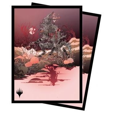 Image for Innistrad: Midnight Hunt Arlinn, the Moon's Fury (V6) Standard Deck Protector sleeves for Magic (100-Pack) - Card Sleeves