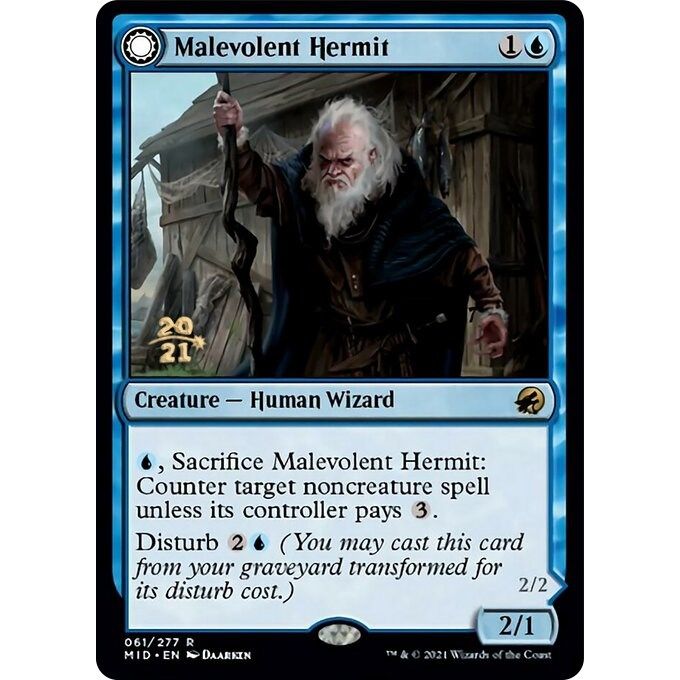 Image for Malevolent Hermit (61) (PRE) - Magic: The Gathering