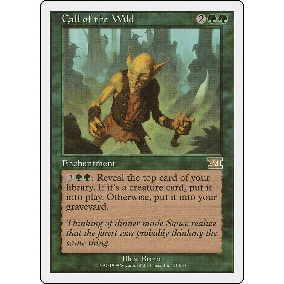 Image for Call of the Wild (218) (6ED) - Magic: The Gathering