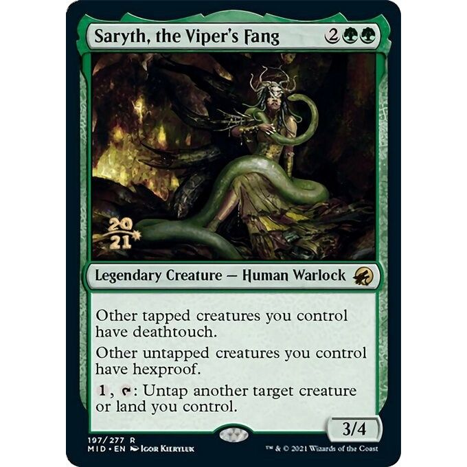 Image for Saryth, the Viper's Fang (197) (PRE) - Magic: The Gathering