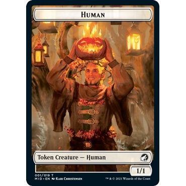 Image for Human Token (1) (MID) - Magic: The Gathering