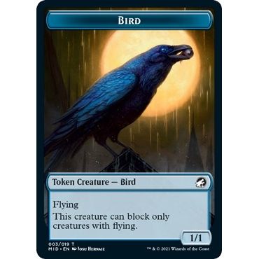 Image for Bird Token (3) (MID) - Magic: The Gathering