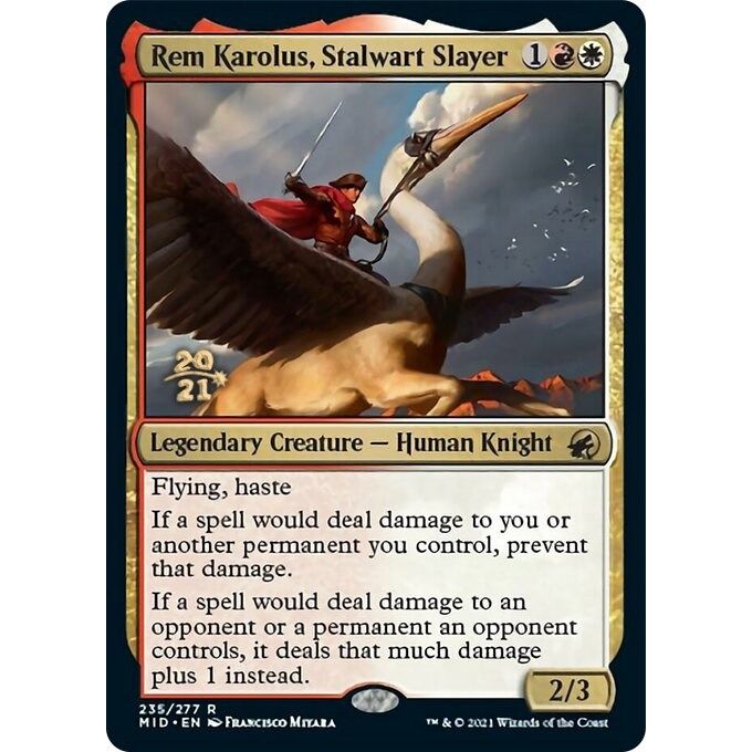 Image for Rem Karolus, Stalwart Slayer (235) (PRE) - Magic: The Gathering