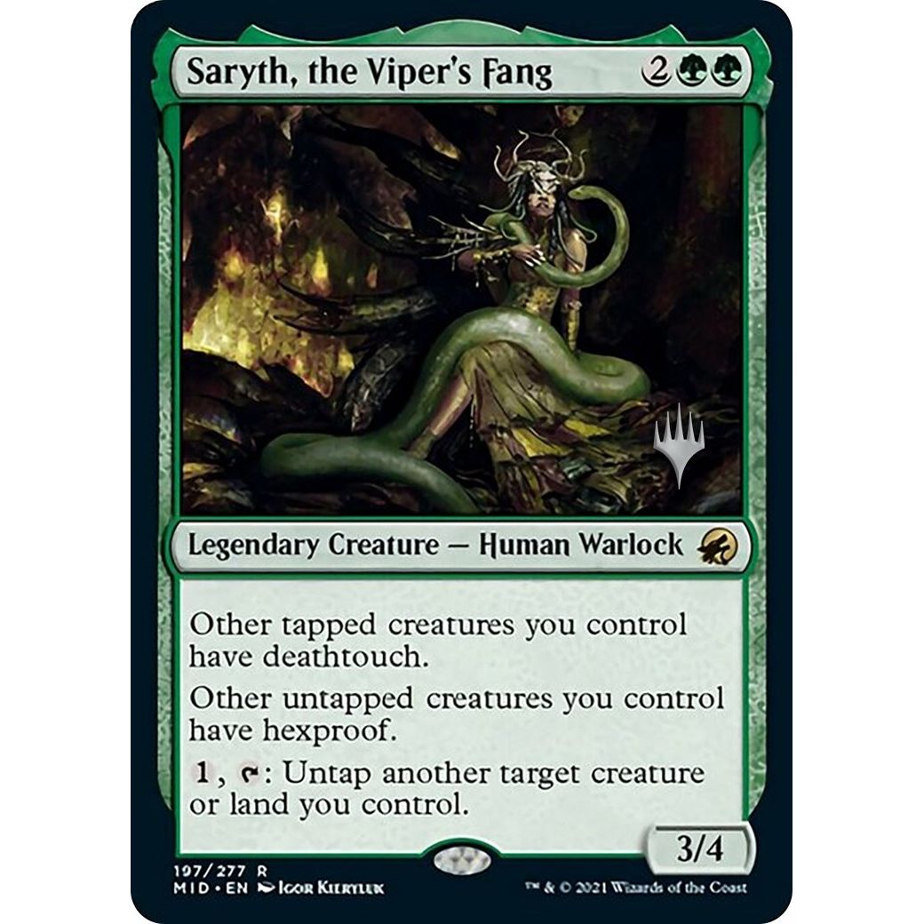 Image for Saryth, the Viper's Fang (197) (PPMID) - Magic: The Gathering