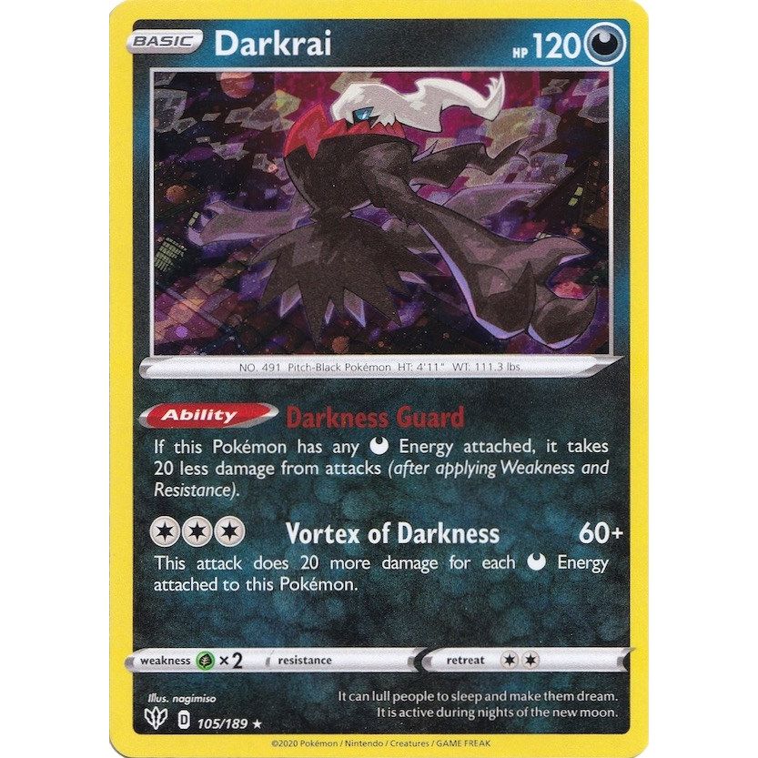 Image for Darkrai - 105/189 (Cosmos Holo) (105/189) (MCAP) - Pokemon