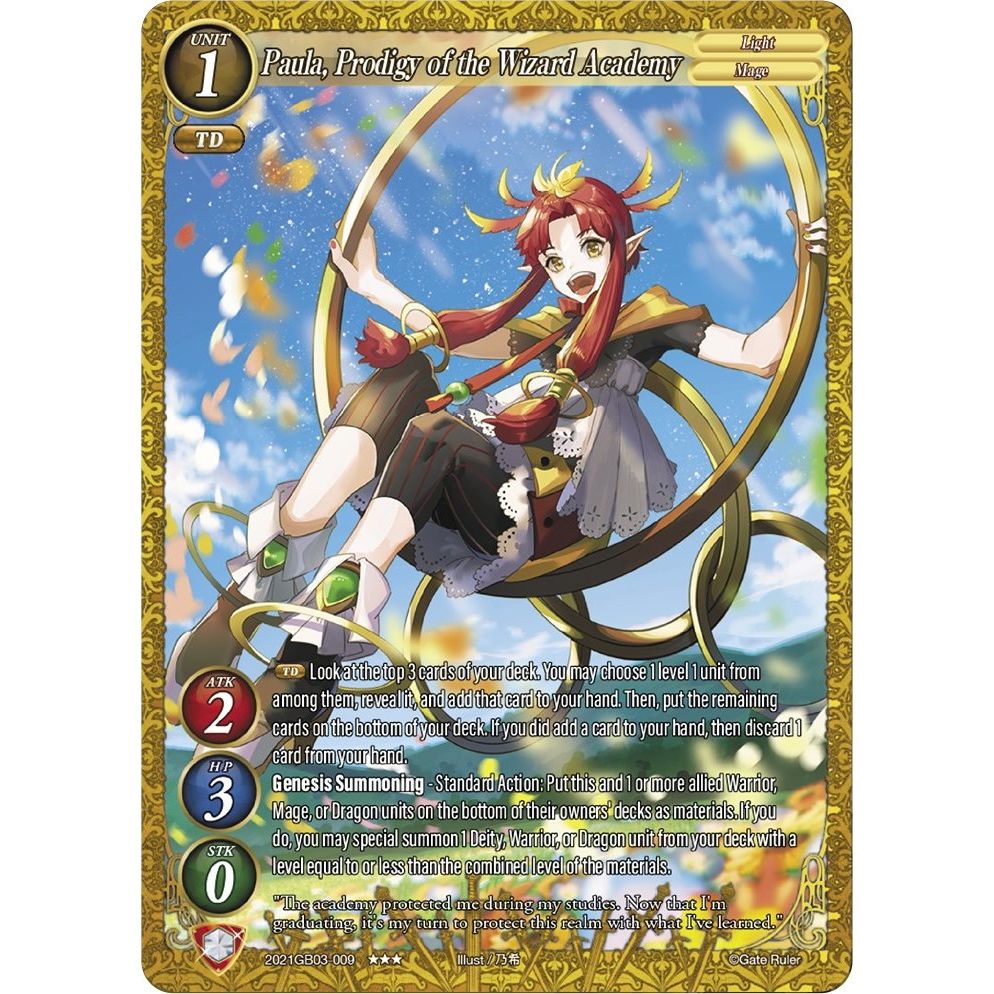 Image for Paula, Prodigy of the Wizard Academy (2021GB03-009) (GB03) - Gate Ruler