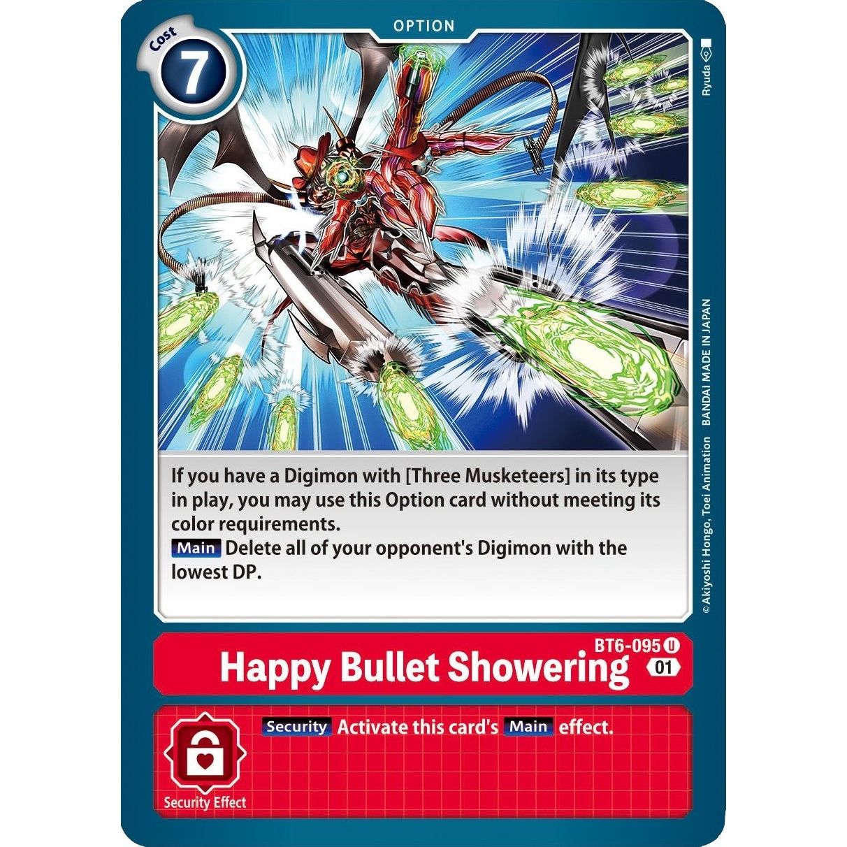 Image for Happy Bullet Showering (BT6-095 U) (BT06) - Digimon Card Game