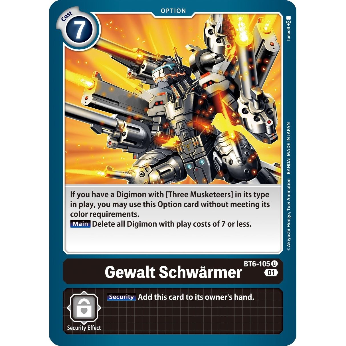 Image for Gewalt Schwarmer (BT6-105 U) (BT06) - Digimon Card Game